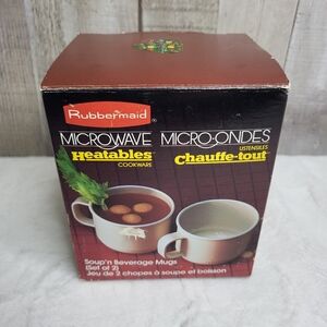 Rubbermaid Microwave Heatables Beverage Mugs Set